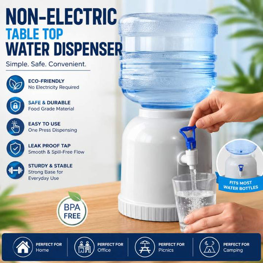 Non Electric Table Top Mini Water Dispenser | Portable Beverage Tap | Easy Pour Drink Server for Water, Juice & Cold Drinks | Ideal for Parties, Picnics & Gatherings