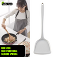 Food Grade Non-stick Silicone Heat Resistant Turnur Spoon With Long Handle Durable Cooking Utensil Easy to Use Kitchen Tool