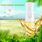 Press type olive oil sprayer mister, glass or plastic spray bottle for cooking, widely used with air fryers, baking, and salad making