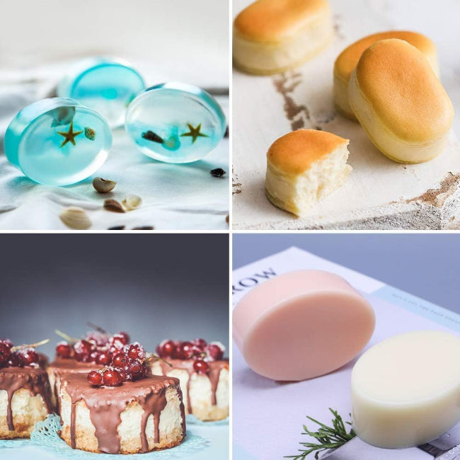 Reusable silicone mold for baking and soap making