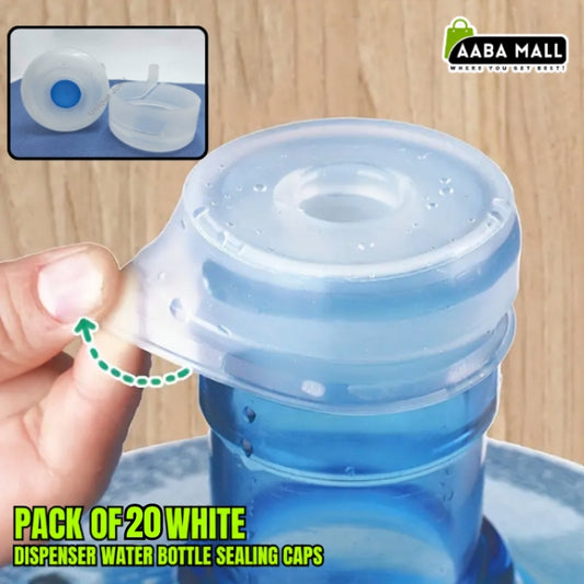 Pack of 20 Pcs White Medium Bottle Caps | 19 Liter Water Bottle Sealing Caps | 5 Gallon Bottle Plastic Caps