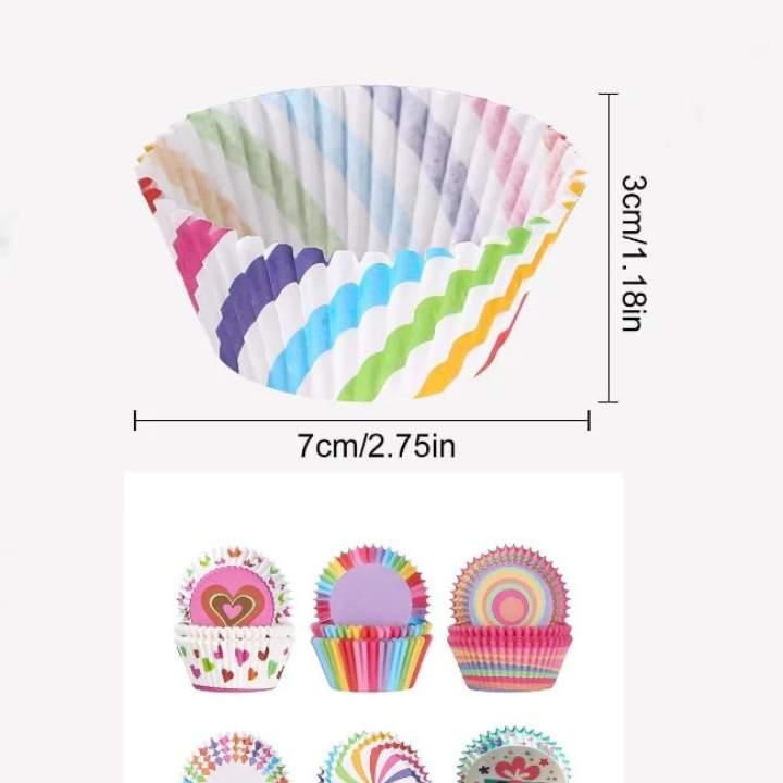 100/1000 Pcs Rainbow Assorted Paper Cupcake Liners ? Food-Grade Baking Cups for Parties & Celebrations
