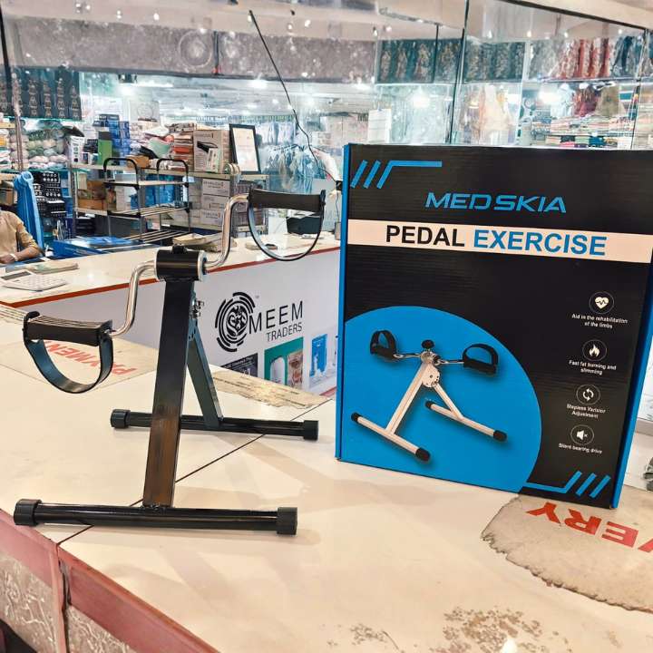 Folding Pedal Exerciser – Portable Under Desk Bike for Arms & Legs Workout | Compact Fitness Machine for Adults & Seniors
