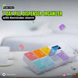 7 Day Pill Dispenser Organizer with Reminder Alarm | BPA Free Portable Travel Vitamins & Medicine Box Case
