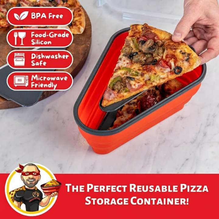 Pizza Storage Container With 5 Serving Trays | Airtight BPA‑Free Food Storage