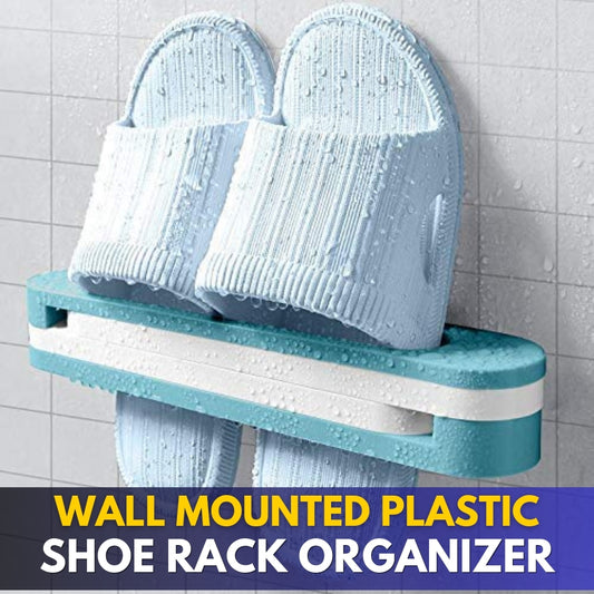 Wall Mounted Plastic Shoe Rack Organizer