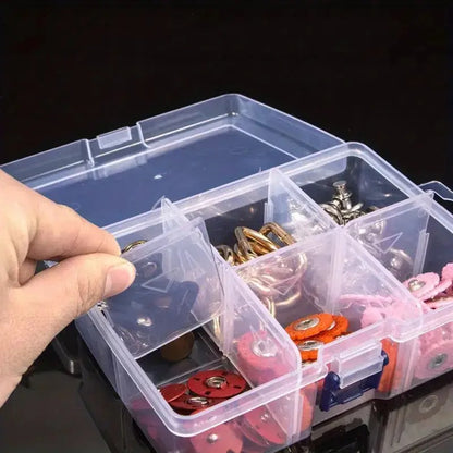 multi compartment plastic organizer box for accessories
