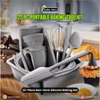 High Quality 22-Piece Portable Non-Stick Silicone Baking Set for Home & Travel | Portable Baking Tools Kit