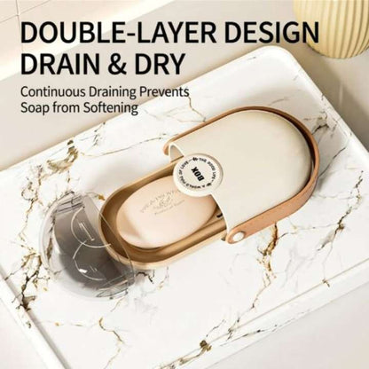Portable Travel Soap Box with Lid – Anti‑Leak Transparent ABS Soap Case for Bathroom, Kitchen & Travel | Transparent ABS Soap Holder