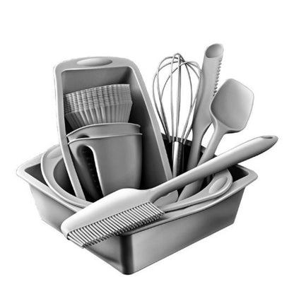 22 piece silicone baking set non stick