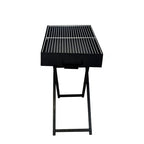 Portable BBQ Grill Stand Charcoal Stainless Steel Stand (31.5" x 16" x 28") - AABA MALL