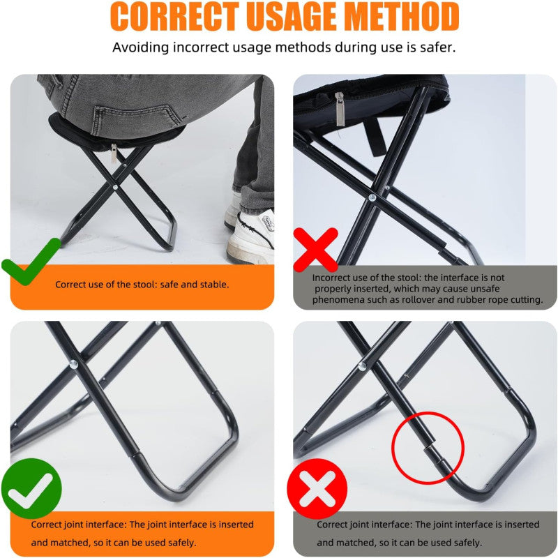 Lightweight outdoor stool for hiking and fishing