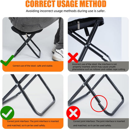 Lightweight outdoor stool for hiking and fishing