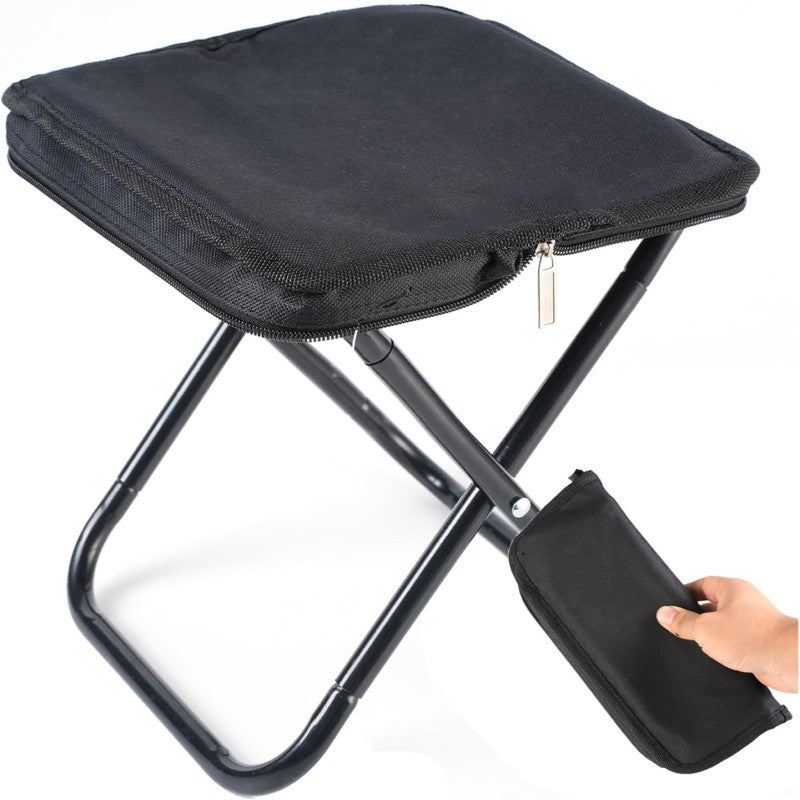 Portable Folding Camping Stool with Carry Bag – Lightweight Travel Seat for Fishing, Hiking & BBQ (Supports up to 220lbs)