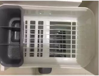 Double Layer Plates Dishes Drain Rack Kitchen Storage Rack
