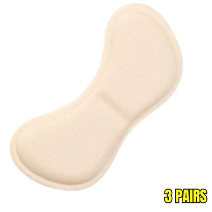 3 Pairs Unisex Comfort Heel Insole Cushion Pad Patch Pain Relief Anti-wear Cushion Pad Feet Care Heel Protector Adhesive Back Sticker Shoes Insert Insole