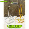 S-Shaped Stainless Steel Serviette Roll Holder | Kitchen Tissue Roll Stand | Durable Napkin Paper Towel Holder for Countertop & Dining Table
