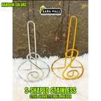 S-shaped stainless steel serviette roll holder