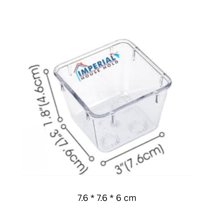 Acrylic Drawer Organizer | Multi-Purpose Storage Divider for Kitchen, Jewelry, Makeup, Office & Bathroom – Clear Acrylic Organizer Box - AABA MALL