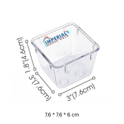 Acrylic Drawer Organizer | Multi-Purpose Storage Divider for Kitchen, Jewelry, Makeup, Office & Bathroom – Clear Acrylic Organizer Box - AABA MALL
