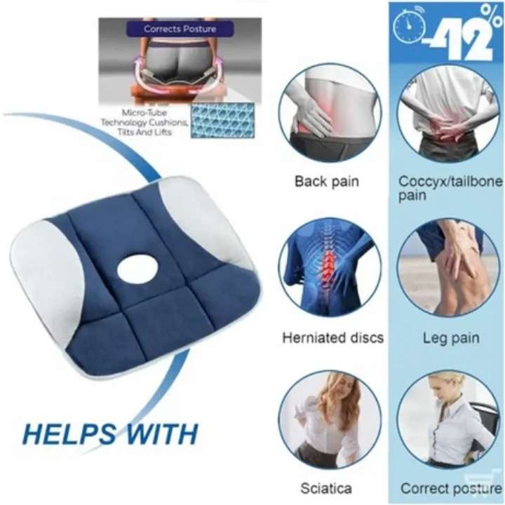 Pure Posture Seat Cushion | Car Seat Cushions | Chair Cushions for Pain Relief & Comfort