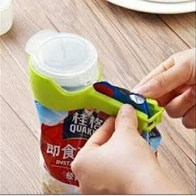 2 Pcs POUR SEAL Packaging Sealing Clip For Kitchen Plastic Snack Sealing Clip Kitchen Gadget