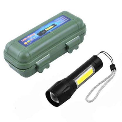 Rechargeable Handy Pocket Torch with Lamp – USB Flashlight for Camping & Cave Exploration