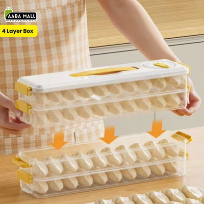 Multi-Layer Refrigerator Storage Box – Multi Layer Dumplings & Donuts Organizer, Kitchen Food Storage Containers for Fridge