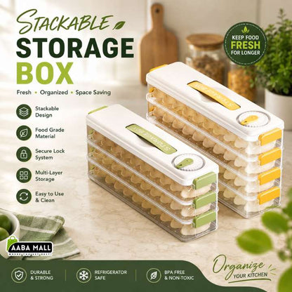 Multi-Layer Refrigerator Storage Box – Multi Layer Dumplings & Donuts Organizer, Kitchen Food Storage Containers for Fridge