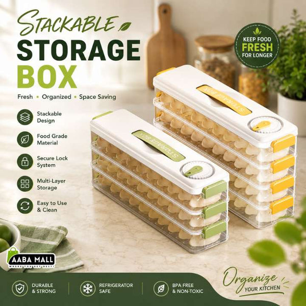 Multi-Layer Refrigerator Storage Box – Multi Layer Dumplings & Donuts Organizer, Kitchen Food Storage Containers for Fridge