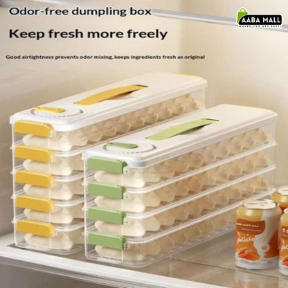 Multi-Layer Refrigerator Storage Box – Multi Layer Dumplings & Donuts Organizer, Kitchen Food Storage Containers for Fridge
