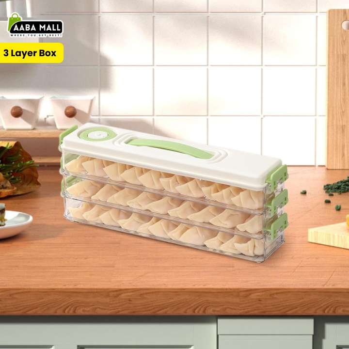 Multi-Layer Refrigerator Storage Box – Multi Layer Dumplings & Donuts Organizer, Kitchen Food Storage Containers for Fridge