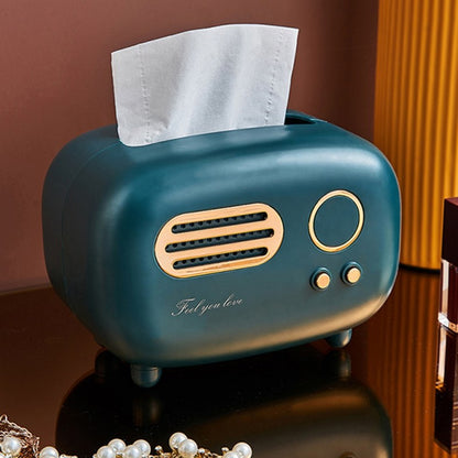 Retro Radio Model Tissue Box