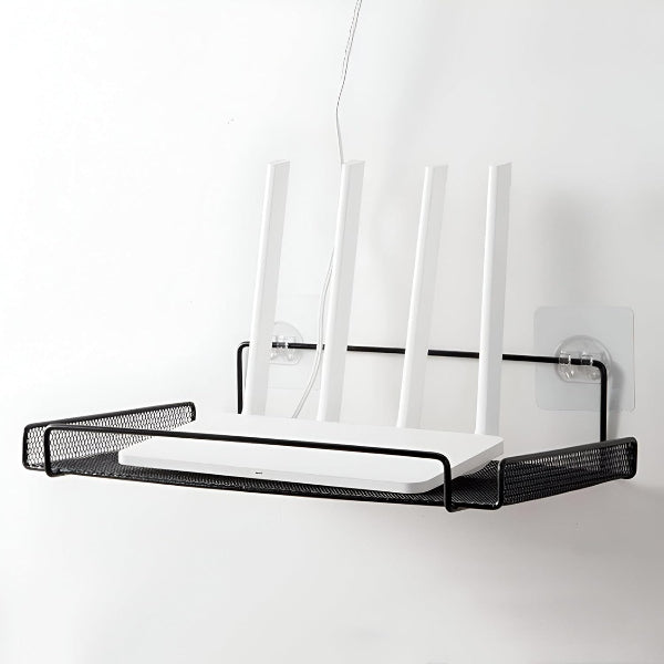 router shelf, wall mounted shelf, TV console, WiFi box organizer, media shelf, wall rack, TV accessories, cable box holder, home decor shelf, office organizer