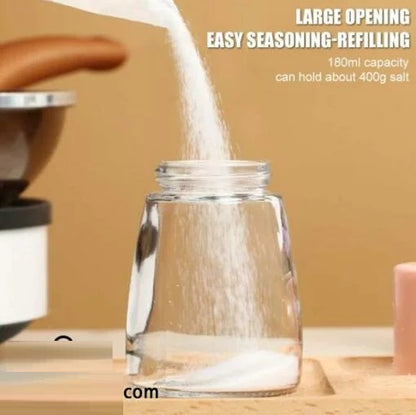 Glass Salt Seasoning Powder Pepper Shakers