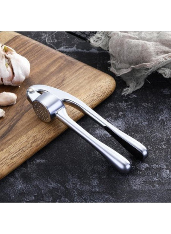 Garlic Press ? Heavy-Duty Stainless Steel Garlic Mincer & Crusher | Durable Metal Garlic Squeezer for Quick & Easy Cooking - AABA MALL