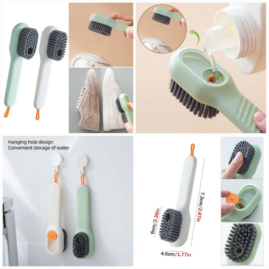 Cleaning Brush Multifunctional Automatic Liquid Discharge Deep Cleaning Soft Bristles Household Sneaker Cleaning Care Kit Tool Brush