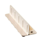 Beige plastic bracket on a white background