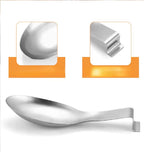 Stainless Steel Spoon Rest Stand Cooking Spoon Holder Spoons/Spatula/Ladle Rest Holder - AABA MALL