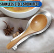 Stainless Steel Spoon Rest Stand Cooking Spoon Holder Spoons/Spatula/Ladle Rest Holder