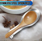 Stainless Steel Spoon Rest Stand Cooking Spoon Holder Spoons/Spatula/Ladle Rest Holder - AABA MALL