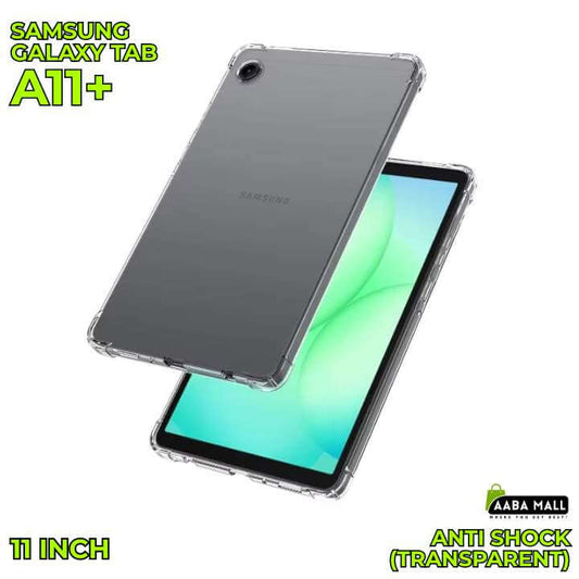 Samsung Galaxy Tab A11+ Clear TPU Airbag Protective Case – Transparent Anti Shock Cover