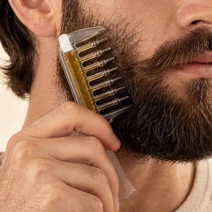 Scalp Oil Applicator Comb with Hair Serum Dispenser and Scalp Massage Teeth for Easy Hair Oil Application and Scalp Care