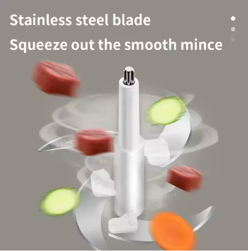 Electric Meat Grinder | Stainless Steel Multifunctional Food Processor with Large Capacity - AABA MALL
