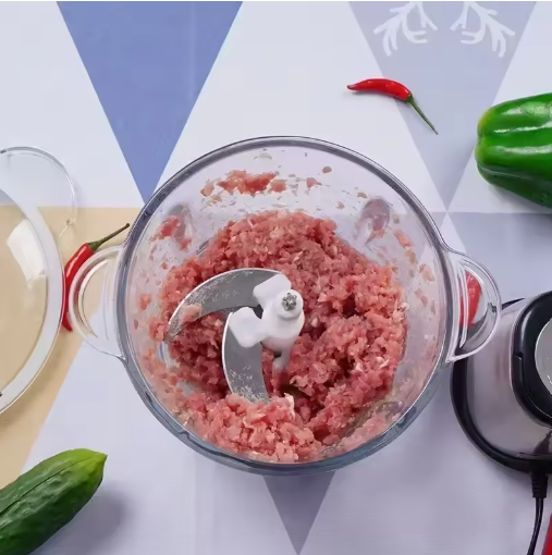 Electric Meat Grinder | Stainless Steel Multifunctional Food Processor with Large Capacity - AABA MALL
