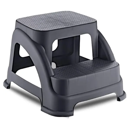 2-Step Heavy Duty Stool | Slip-Resistant Step Stool for Kitchen, Bathroom & Room - AABA MALL