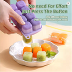 8 Grids Silicone Ice Cube Tray | Food-Grade Baby Ice Pack Mold | Reusable Gelatin & Cocktail Mold for Summer Drinks & Desserts - AABA MALL