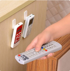 Self Adhesive Remote Control Hook | Wall Mount Key Hanger with Buckle | No Drilling - AABA MALL