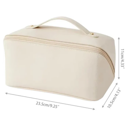 Large Capacity Travel Cosmetic Bag for Women – Waterproof Toiletry Organizer Pouch with Compartments for Makeup & Skincare Essentials