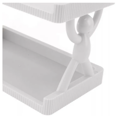 Multi-Layer Character Shelf – Wall Mounted Multipurpose Storage Rack | Space-Saving Organizer for Kitchen & Bathroom